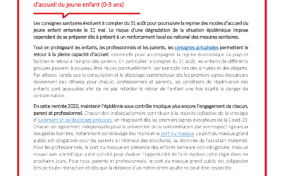 La version du Guide Ministériel Covid-19 des modes d&rsquo;accueil est ENFIN sorti !