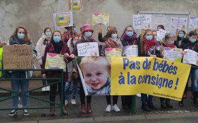Un tiers des professionnelles de la petite enfance dans le public manifestent à Sens