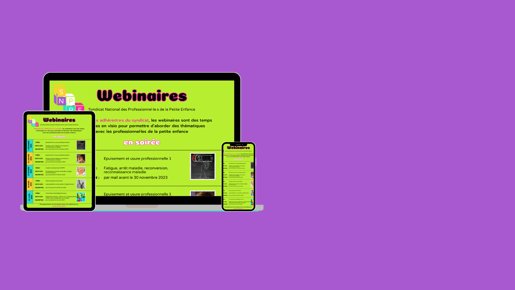 mockup webinaires