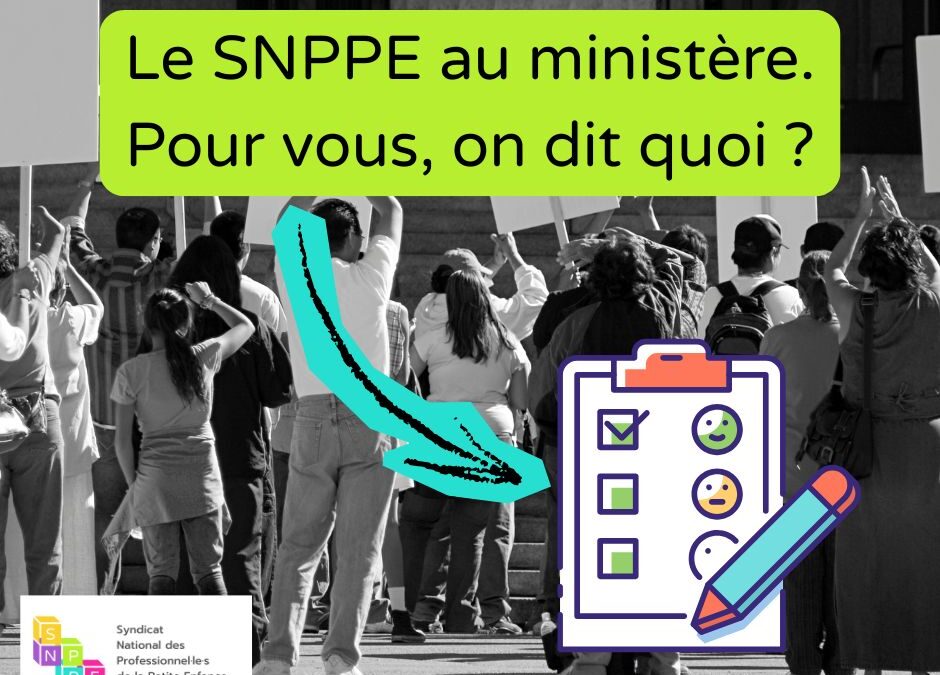 Le SNPPE au ministère — Pour vous, on dit quoi ?