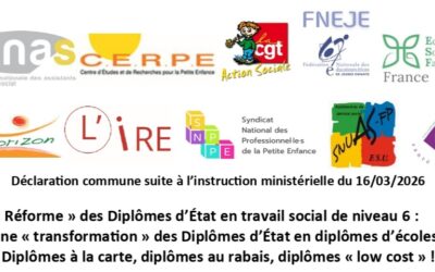 Réforme des diplômes d’État en travail social : le SNPPE refuse des formations au rabais